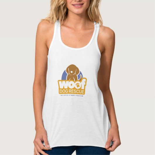 WOOF damesdoorn Tanktop (Voorkant)