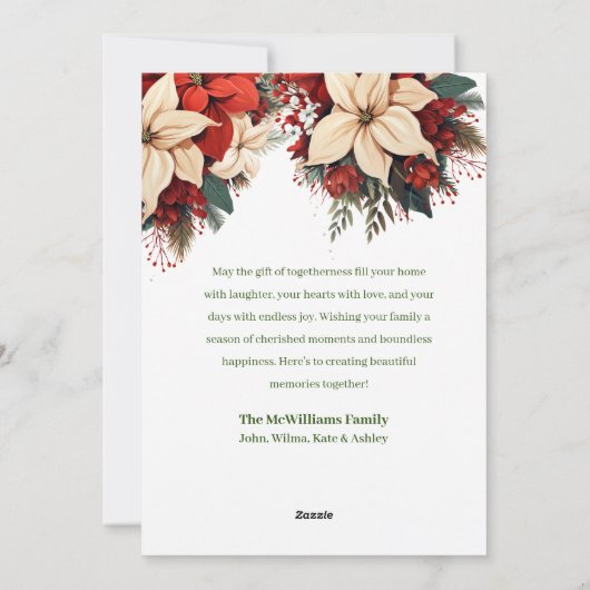 Woof-derful Labrador Retriever Familie Kerstmis Feestdagenkaart (Achterkant)