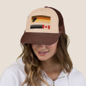 WOOF! EH? CANADIAN BEER PRIDE TRUCKER HAT PET (In situ)