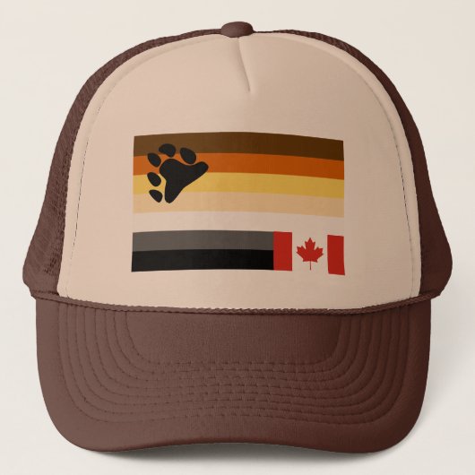 WOOF! EH? CANADIAN BEER PRIDE TRUCKER HAT PET (Voorkant)