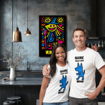 Woof Funny Dog T-Shirt – Custom Doggy Crew Design