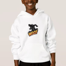 Woof Hond Illustratie Jongens Hoodie