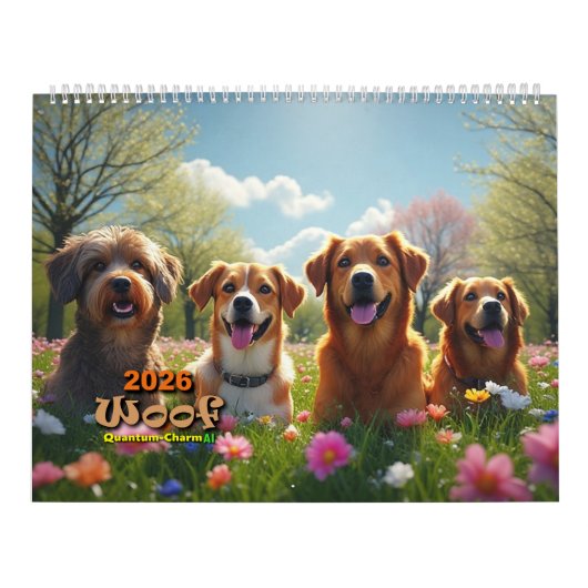Woof, Hondenkalender 2026 Kalender (Hoes)