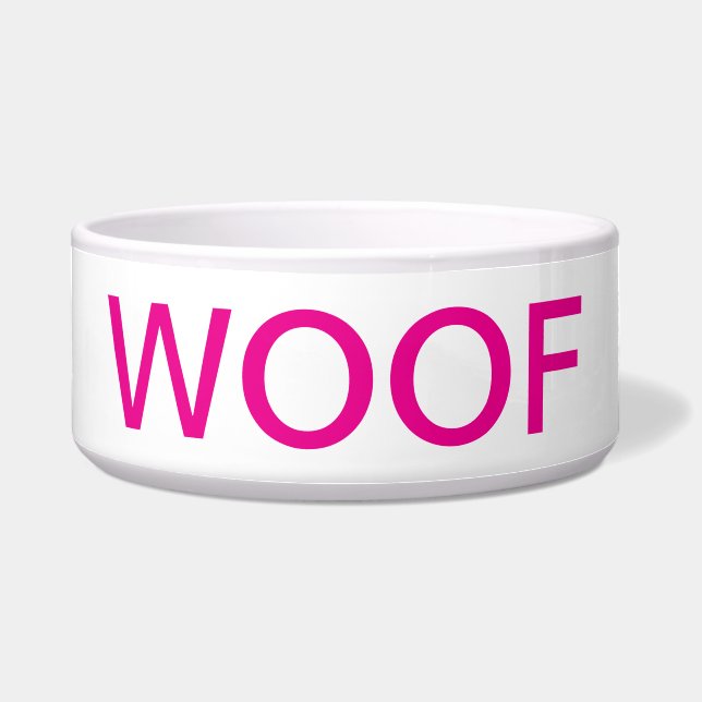 WOOF hondenkom Voerbakje (Voorkant)