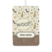 WOOF! Hondenliefhebber - Puppies patroon gepersona Luchtverfrisser (Voorkant)