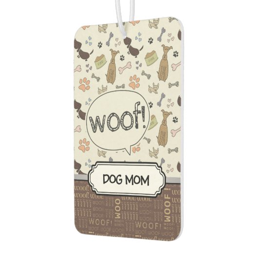 WOOF! Hondenliefhebber - Puppies patroon gepersona Luchtverfrisser (Links)