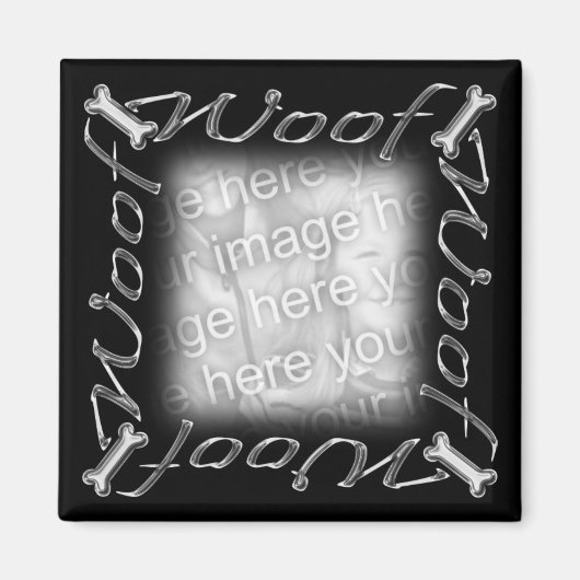 Woof lijst magneet (Voorkant)