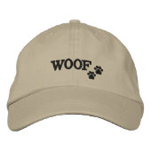 WOOF - Pet met geborduurde afdruk (Voorkant)