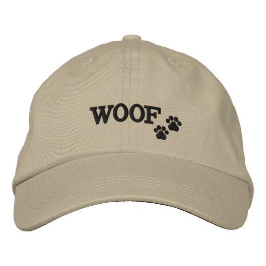 WOOF - Pet met geborduurde afdruk (Voorkant)