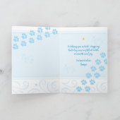 WOOF Rode Poot Hond Kerst Muts Zalige Feestdagen Kaart (Binnen)