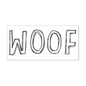 WOOF | Rubberstempel van Hondenliefhebber (Afrduk)