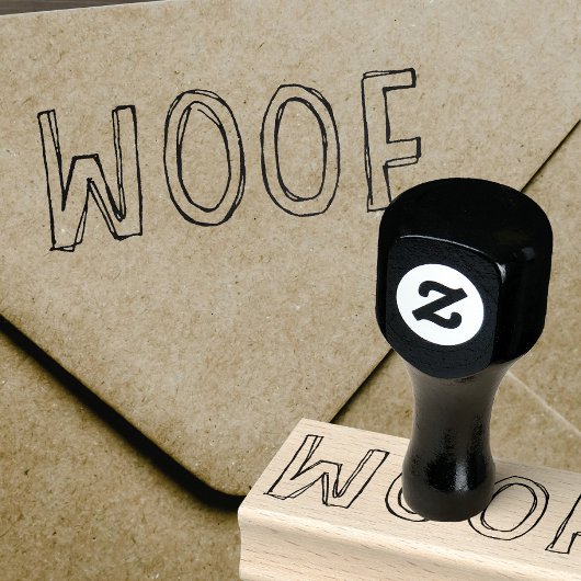 WOOF | Rubberstempel van Hondenliefhebber