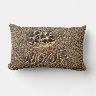 "Woof"-Sierkussen Kussen