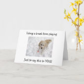 WOOF WOOF "50" ZIET ER GOED UIT OP "JIJ" VERJAARDA KAART (Gele Bloem)