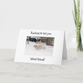 WOOF WOOF BIJ "4O" KIJK JE OP "GOED!" KAART (Voorkant)