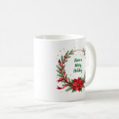 Woof Woof Christmas Mug - Customizable Text  Koffiemok (Voorkant rechts)