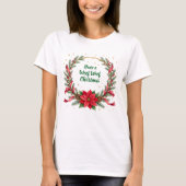 Woof Woof Christmas Shirt - Customizable Text  (Voorkant)