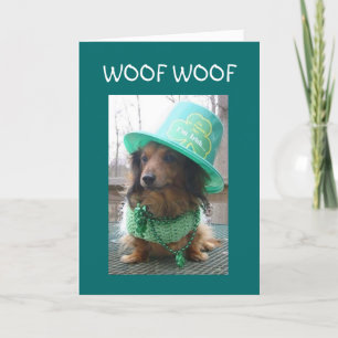 WOOF WOOF DEELT MET MIJ (ST. PAT's DAG) Kaart