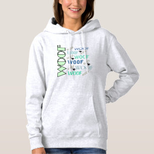 WOOF & WOOF Hondenliefhebber Vrouwenhaar Hoodie