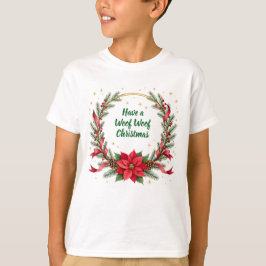 Woof Woof Kerstshirt - Aanpasbare Tekst T-shirt