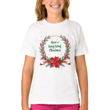 Woof Woof Kerstshirt - Aanpasbare Tekst
