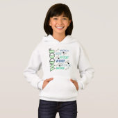 WOOF & WOOF met poten meisjes Hoodie (Voorkant volledig)