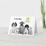 WOOF WOOF TO OUR MOM BIRTHDAY CARD KAART<br><div class="desc">Get the entire familiy together and say HAPPY BIRTHDAY MOM:)</div>