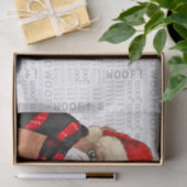 Woof Woordkunst en Engelse Bulldog Kerstmis Tissuepapier (Geschenk)