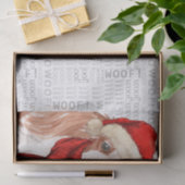 Woof Woordkunst en Kerstmis Cocker Spaniel Tissuepapier (Geschenk)