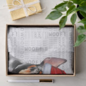 Woof Word Art and Christmas Doberman Pinscher Dog Tissuepapier (Geschenk)