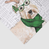 Woof Words en Kerst Wheaten Terrier Lover Tissuepapier (Detail)