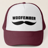 Woofember Trucker Hat (Bourgogne) Pet (Voorkant)