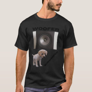 Woofer en Subwoofer leuk puppy ontwerp cadeau vrie T-shirt