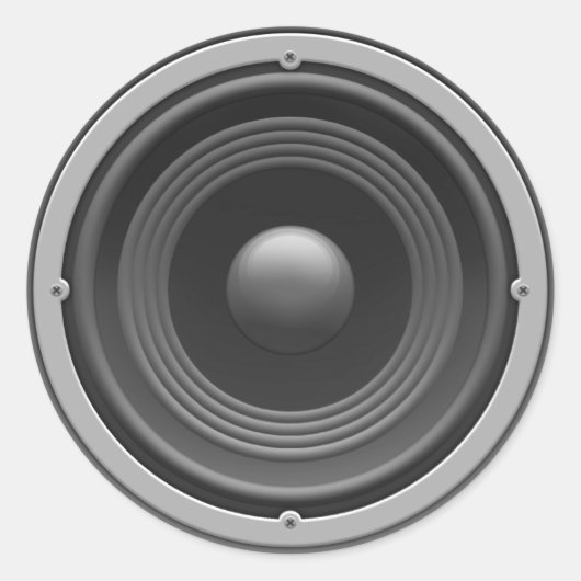 Woofer Ronde Sticker (Voorkant)