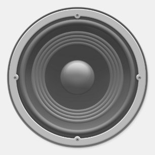 Woofer Ronde Sticker