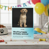 Woofing Happy Birthday Labrador Kaart