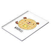 Woofles Grappige Hond Wafel Woordspeling  Notitieboek (Linkerzijde)