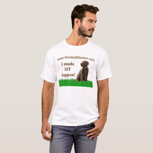 Woofs van het shirt van de mannen van Wisdom (Voorkant volledig)