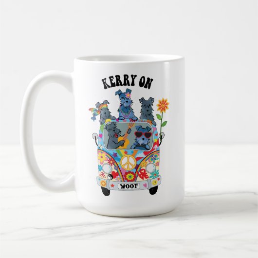 Woofstock Kerry Blue Terrier Coffee Mok (Links)