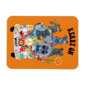 Woofstock Kerry Blue Terrier Magnet Magneet (Horizontaal)