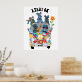 Woofstock Kerry Blue Terrier Poster (Keuken)