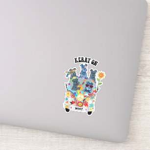Woofstock Kerry Blue Terrier Vinyl Sticker