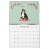 Woofy Kerstmis Waterverf Naughty Dogs Kalender (Feb 2026)