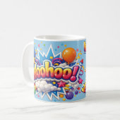 Woohoo Blauw Koffiemok (Voorkant links)