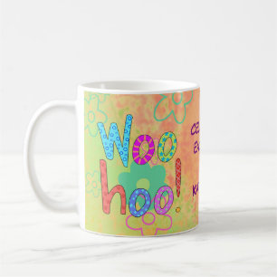 Woohoo Celebrate Day Name Persoonlijk Grafisch Koffiemok