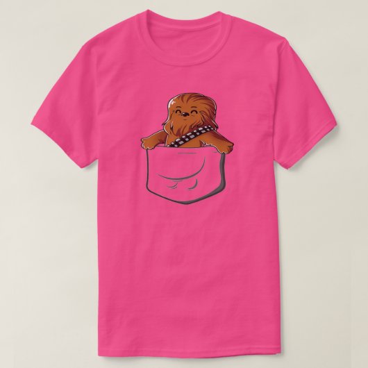 Wookie in een zakdoekje, grappig, vleiend, troebel t-shirt (Design voorkant)