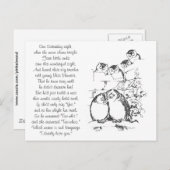 Wooking Owl heeft een Publiek Briefkaart (Voorkant / Achterkant)