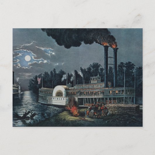 Wookt op de Mississippi Briefkaart (Voorkant)