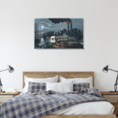 Wookt op de Mississippi Canvas Afdruk (Insitu (Slaapkamer))