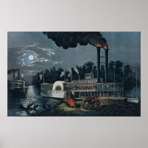 Wookt op de Mississippi Poster